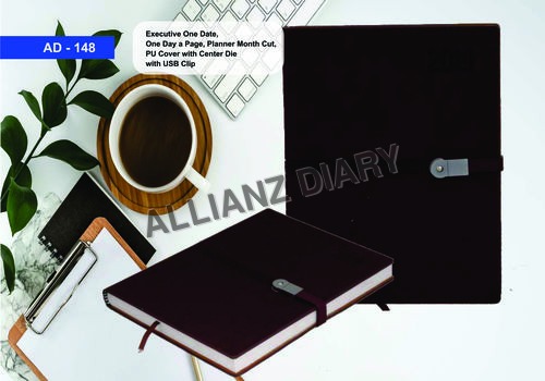 New Year Office Diary - Handmade Leather & PVC Cover | Antibacterial, Durable, Eco-Friendly, Water Resistant, Hygienic, Moisture Proof, Lightweight, Easy to Clean, Perfect Binding
