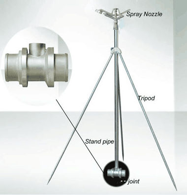 Py20 Irrigation Sprinkler With Tripod And Stand Diameter: 400 Millimeter (Mm)