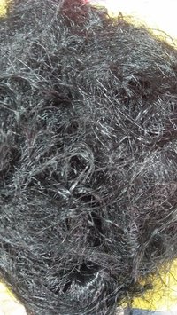 Polyester Waste - 35 Kgs | Black Fibers, Recycled Material In Bags