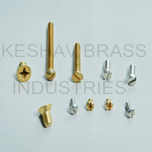 Polished Brass Machine Screw