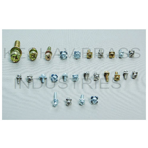 Polished Brass Sems Screw