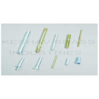 Fully Threaded Studs - Stainless Steel, 1-5 Cm Size | Round Head Type, Powder Coated Surface Treatment, Ideal For Machine Fitting