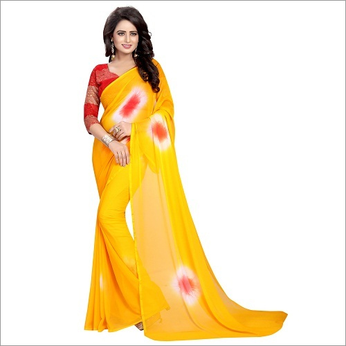 Printed Chiffon Saree