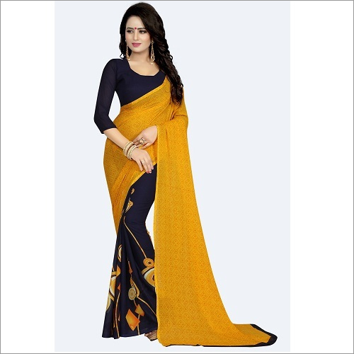 Fancy Printed Georgette Saree