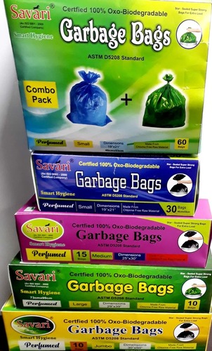 Blue Biodegradable Garbage Bags