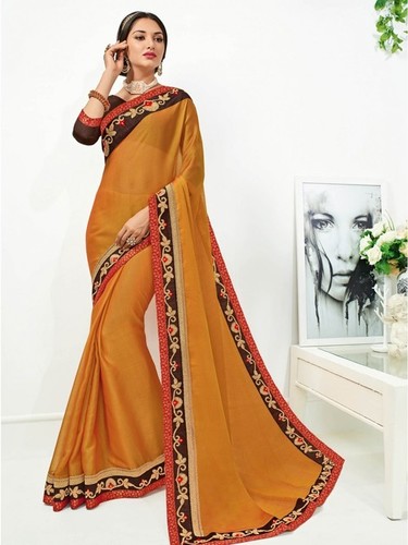 Brown Designer Saree