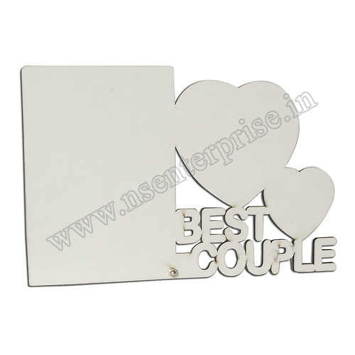 BT-65 MDF TABLE FRAME - High-Quality MDF, Lively Printed Collage Photo Frame, Personalized Design in Bright White Color