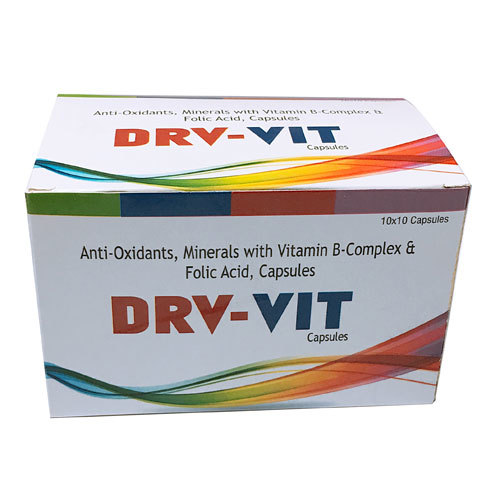Anti Oxidents,Minerals with Vitamin-B Complex, Folic Acid Capsules