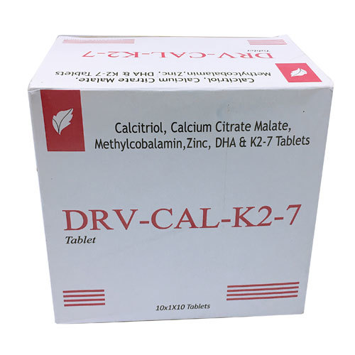 CalcitriolCalcium Citrate MalateMethylcobalminZincDHA & K2-7 Tablets