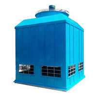 Industrial Cooling Tower - Frp Material, 48x48x60 Inches | Water Cooling Type, 100-25000 Lpm Water Flow Rate, Noise Control, Draft/counter Flow Design, 1 Year Warranty
