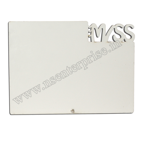 BT-66 MDF TABLE FRAME - High-Quality MDF | Personalized Photo Frame, Bright Colors, White Design for Vibrant Sublimation Results