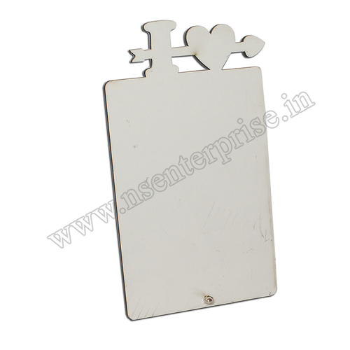 BT-67 MDF Table Frame - White Sublimation MDF Frame | High-Quality Wooden Material, Personalized Photo Frame for Lively Prints