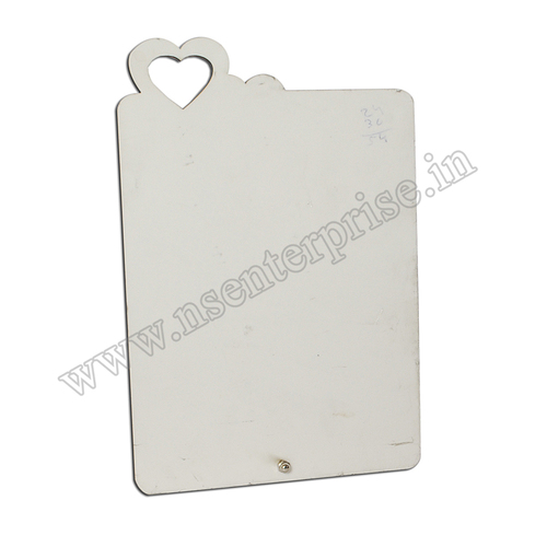 BT-73A MDF TABLE FRAME - Wooden Material, 12x15 Inches, White Color | Personalised Photo Frame with Vivid Sublimation Finish