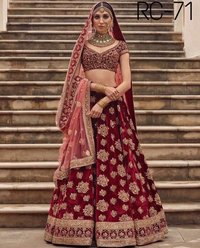 Bridal Wear Designer Maroon Colour  Lehenga Choli
