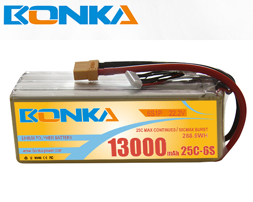 Bonka 13000mAh 6S1P 25C lipo battery