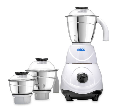 Food Processor With Juicer - Stainless Steel, 15x15x25cm, White | Multi-Function, 750W Motor, 3 Speed Settings, Easy-Clean