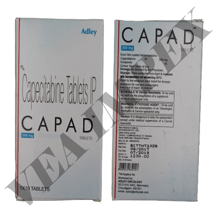 Capad 500 Mg(Capecitabine Tablets) General Medicines