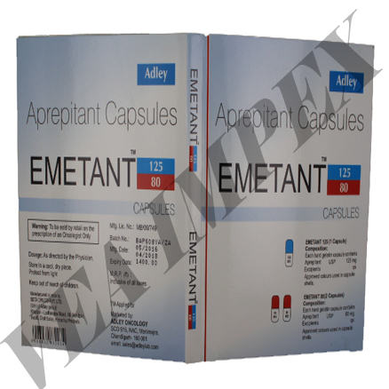 Emetant 125 Mg(Aprepitant Capsules) General Medicines