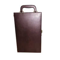 Rectangular Leather Wine Case
