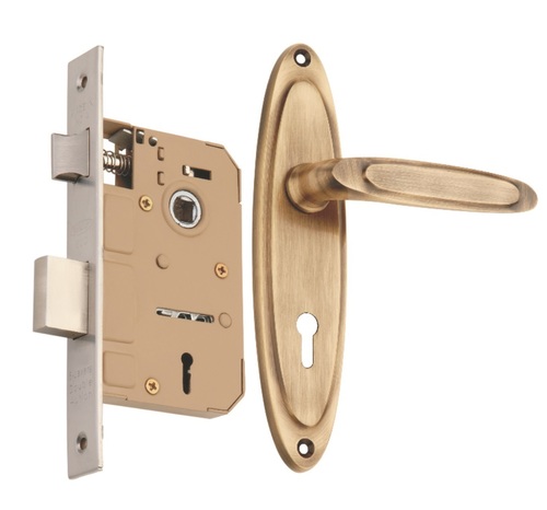 Brass Mortice Key Lock  Set