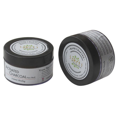 Face Mask Charcoal - Greyish Black | Hydrates & Nourishes Regenerates Skin Cells Cures Acne Detoxifies & Unclogs Pores Fades Scars & Blemishes