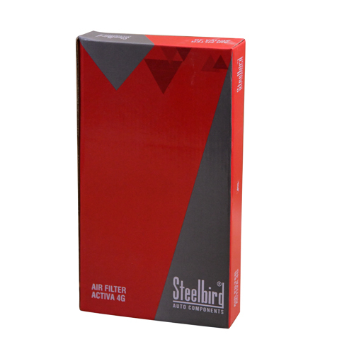 Red And Gray Printed Thermal Laminated Box