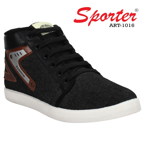 Sporter Men/Boys Canvas Black-1016 Casuals Shoes