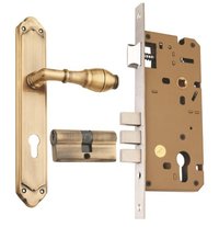 Brass Mortice Cylindrical Lock  Set