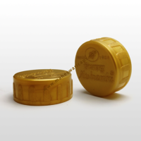 Juice & Edible Oil Screw Cap - 38mm Diameter, Plastic Material, Available In White, Green, Blue, Gold