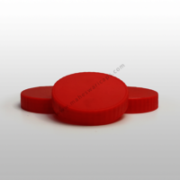 Plain Plastic Cap 73mm - Polypropylene, Diameter 73mm, Color Options Red, Yellow, Green | Ideal For Jars, Screw Cap Design