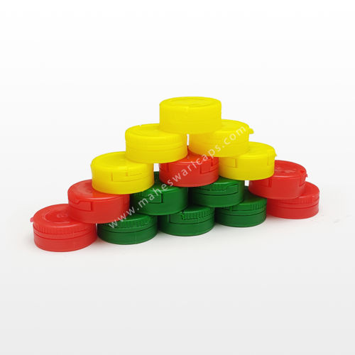 Yellow Plastic Single Ctc Cap 28Mm