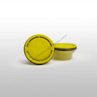 Ring Plastic Spout Cap - Ld Plastic, 42mm Diameter, Color Options: Yellow, Red, Blue | Threaded Base, Pull-up Functionality For Chemical Applications
