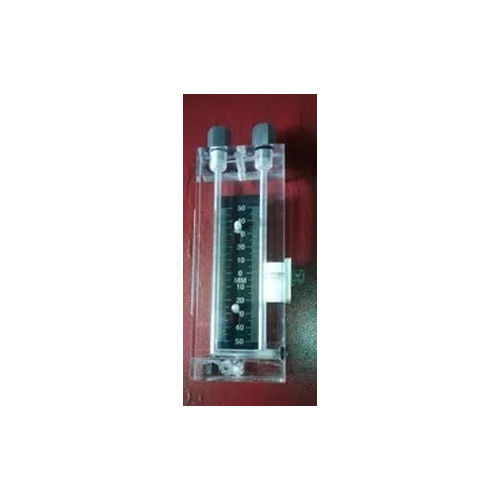 Acrylic Body Manometers - Color: White & Silver