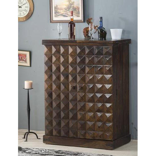 Dotted Sheesham Bar Unit