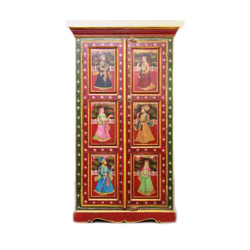 Handpainted Red Cabinet
