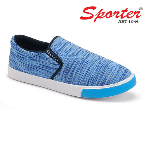 Sporter Men/Boys Canvas Blue-1046 Loafers & Moccasins