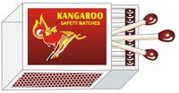 kangaroo Safety Match Sticks