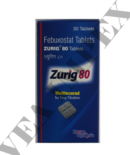 Zurig 80(febuxostat Tablets) General Medicines