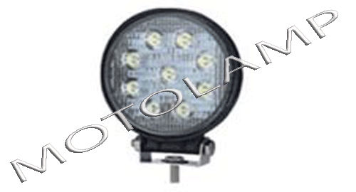 Fog Lamp Round Led Body Material: Steel And Glass