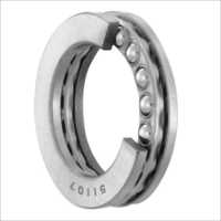 Single Direction Thrust Ball Bearing - Stainless Steel, Silver Color, Single Row Design | For Industrial Use In Marine, Automotive, Aerospace Applications