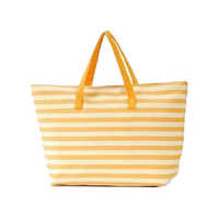 Zipper Canvas Bag - 15x12x5 Inches, Yellow | Durable Canvas, Spacious Interior, Stylish Design, Strong Handles, Zipper Closure, Lightweight