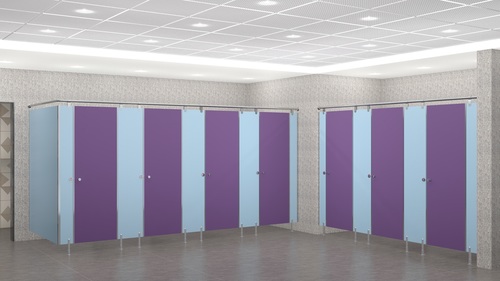 SS Crown - Leg type Toilet Partition