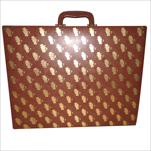 Rectangular Printed Leather Wine Case