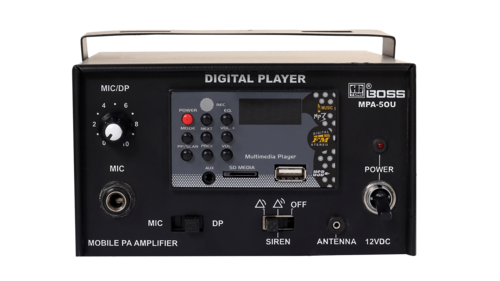 Aluminum Alloy Mpa50U Mobile Pa Amplifier Built-In Player