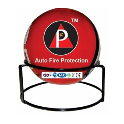 Auto Fire Protection - Metal/Plastic 150mm Red | Self-Activates Loud Alarm Dry Chemical High Durability