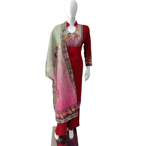 Ladies Red Suit Dupatta