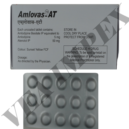 Amlovas at(Amlodipine and atenolol Tablets)