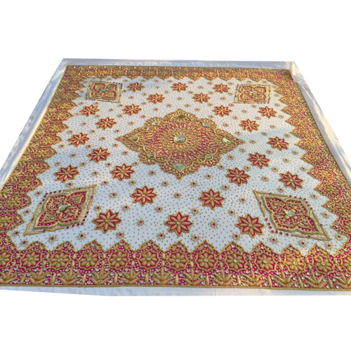 Brown Embroidered Rumala Sahib