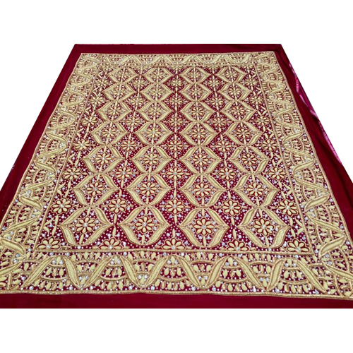 Maroon Embroidered Rumala Sahib