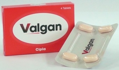 Cipla Valgan Tablets - 450mg Valganciclovir, Anti-Bacterial Function | Pack of 4 Tablets, Dosage Guidelines: As Suggested, Store in Cool and Dry Place